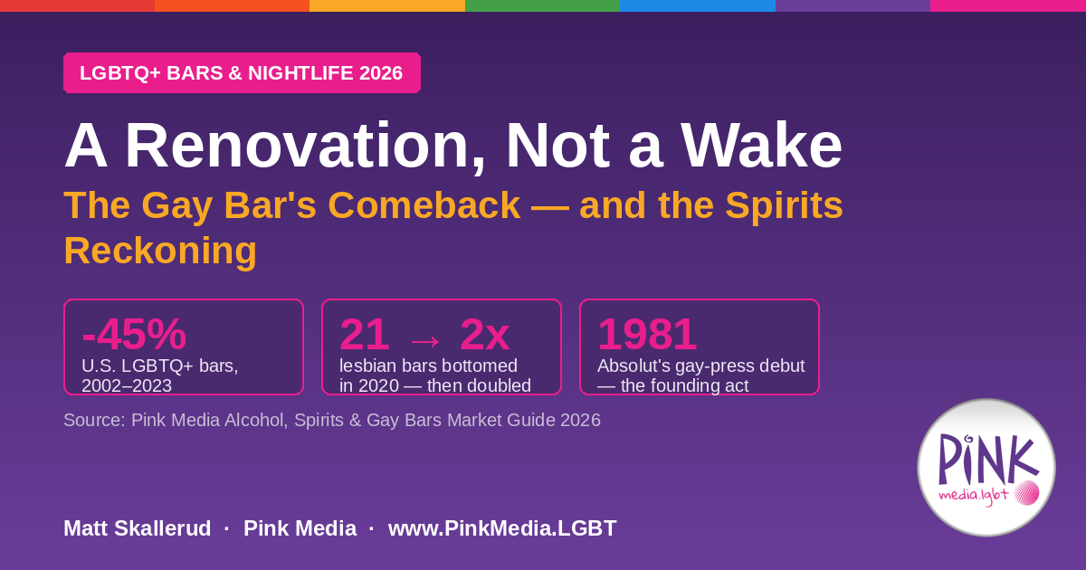 A Renovation, Not a Wake: The Gay Bar's Comeback and the Spirits Reckoning | Pink Media