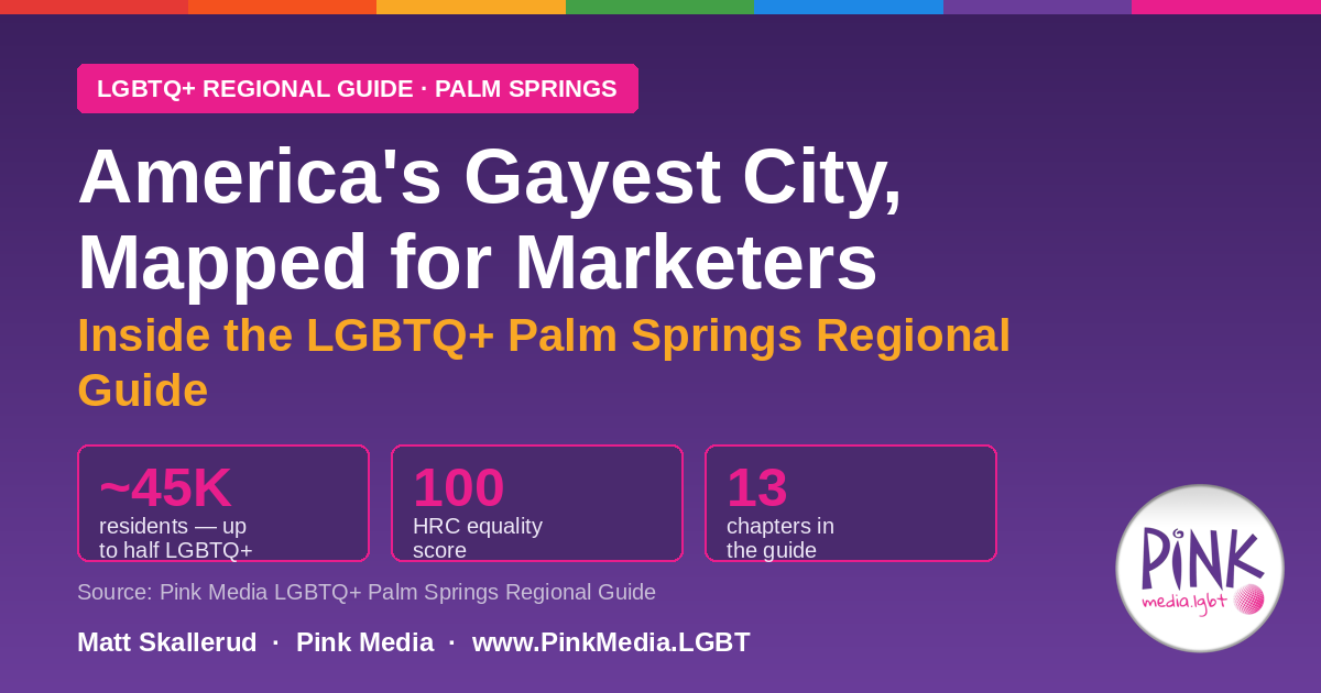 America's Gayest City, Mapped for Marketers — Inside Pink Media's LGBTQ+ Palm Springs Regional Guide