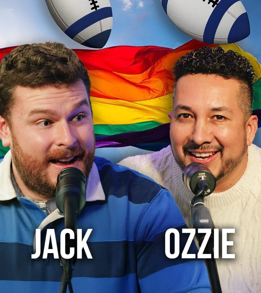 Gay Rugby Podcast hosts Jack Higgins and Ozzie Luna