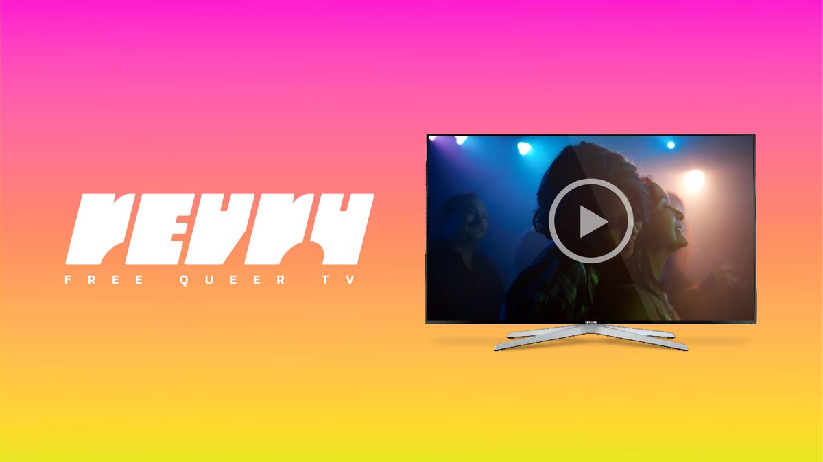 Revry — Free Queer TV — on a connected television screen