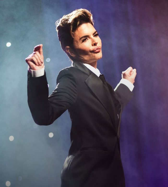A contestant performing on Revry's King of Drag