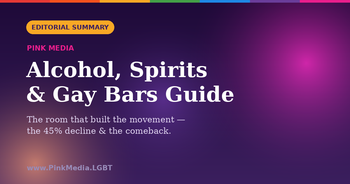 Alcohol, Spirits & Gay Bars Market Guide — Pink Media