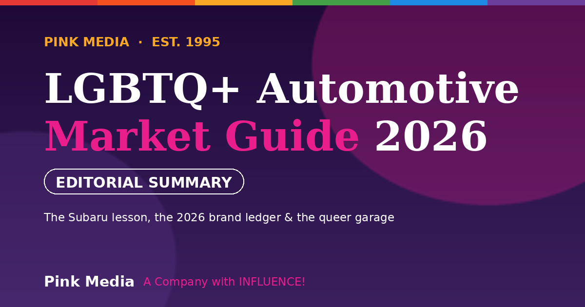 2026 LGBTQ+ Automotive Market Guide — Pink Media