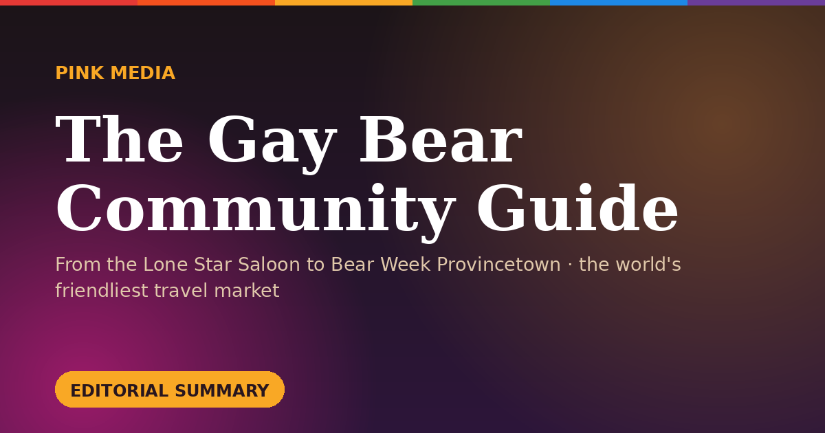 The Gay Bear Community Market Guide &mdash; Pink Media