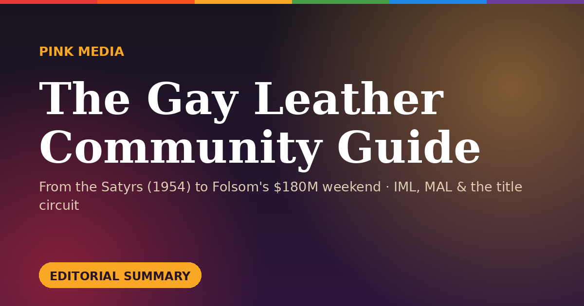 The Gay Leather Community Market Guide &mdash; Pink Media
