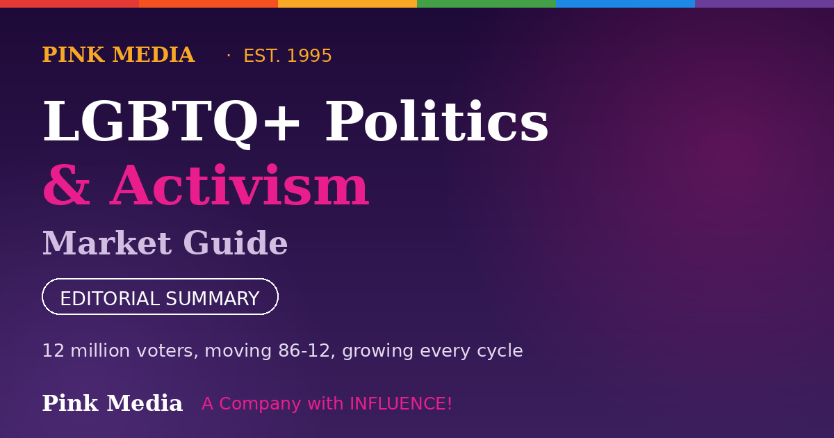 LGBTQ+ Politics & Activism Market Guide — Pink Media