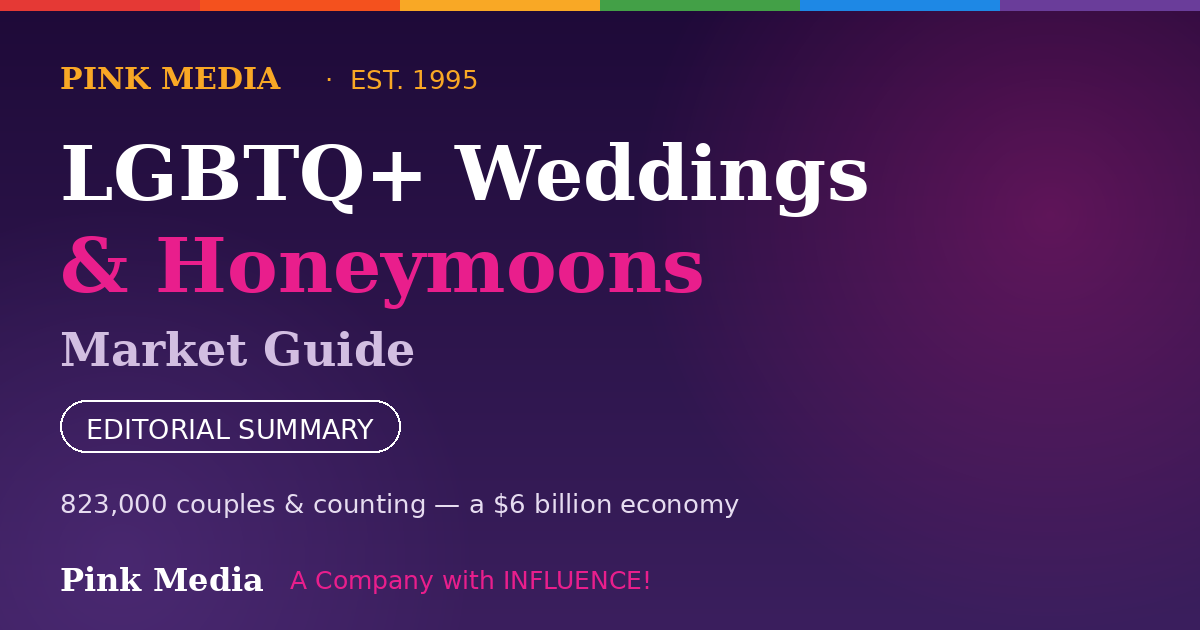 LGBTQ+ Weddings & Honeymoons Market Guide — Pink Media